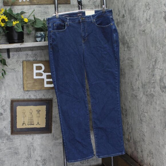 NWT NYDJ Womens Plus Barbara High Rise Bootcut Jeans WPRIBB8516 Quinn Blue 18W - Picture 3 of 8